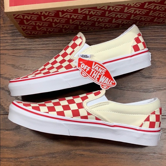 VANS CLASSIC SLIP-ON (Primary Check) Ring Red wmns - Picture 2 of 16